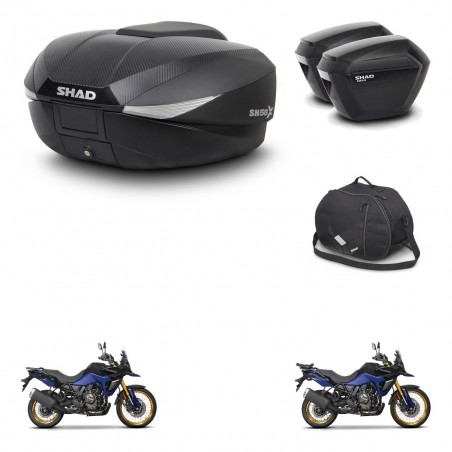 SHAD Maletas sh23 + soporte montaje baul SH58 accesorios KIT-476866
