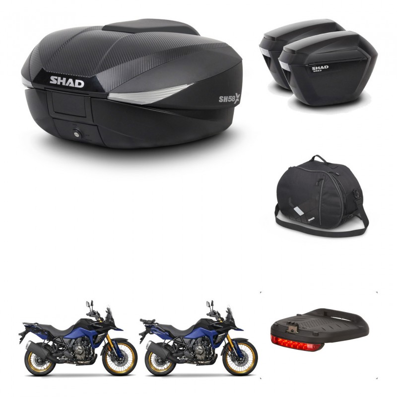 SHAD Maletas sh23 + soporte montaje baul SH58 accesorios KIT-476872