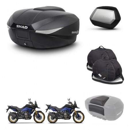 SHAD Maletas SH35 PREMIUM + soporte montaje baul SH58 accesorios KIT-476880