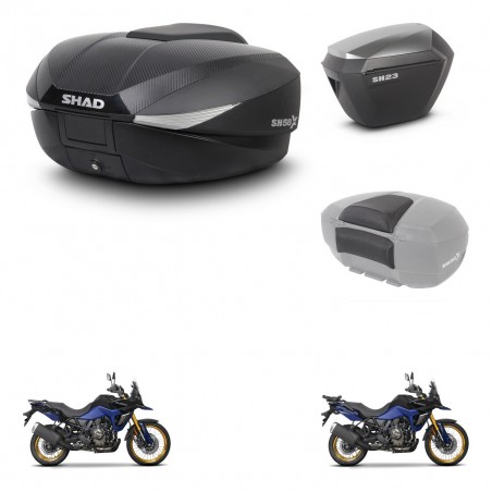 SHAD Maletas sh23 alu + soporte montaje baul SH58 accesorios KIT-476881