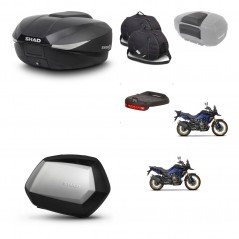 SHAD SH35 PREMIUM suitcases + mounting bracket SH58 trunk accessories KIT-476886