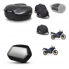 SHAD SH35 PREMIUM suitcases + mounting bracket SH58 trunk accessories KIT-476892