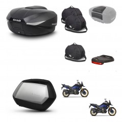 SHAD SH35 PREMIUM suitcases + mounting bracket SH58 trunk accessories KIT-476898