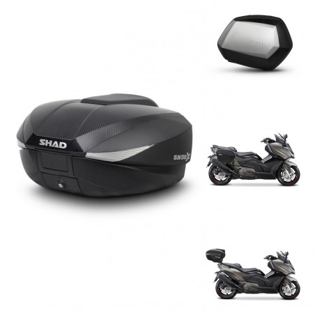 SHAD Maletas SH35 PREMIUM + soporte montaje baul SH58 KIT-476951