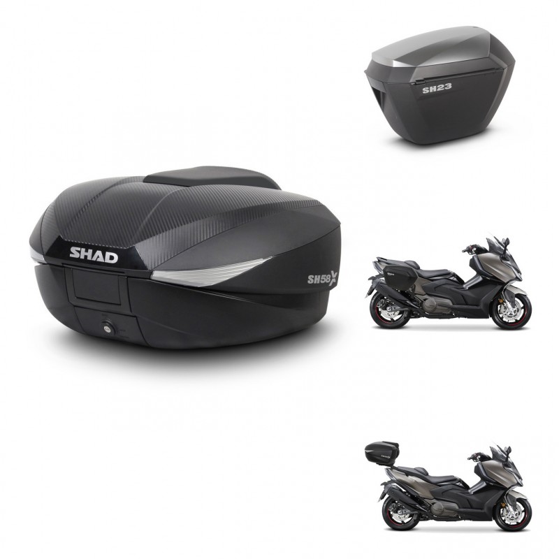 SHAD Maletas sh23 alu + soporte montaje baul SH58 KIT-476953