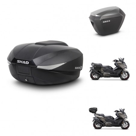 SHAD Maletas sh23 alu + soporte montaje baul SH58 KIT-476953