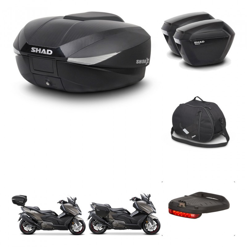 SHAD Maletas sh23 + soporte montaje baul SH58 accesorios KIT-476968