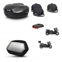 SHAD Maletas SH35 PREMIUM + soporte montaje baul SH58 accesorios KIT-476970