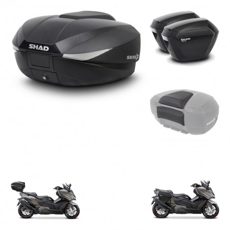 SHAD Maletas sh23 + soporte montaje baul SH58 accesorios KIT-476974
