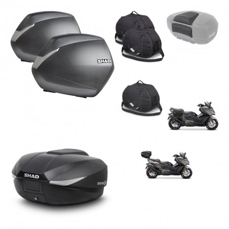 SHAD SH58 trunk + mounting bracket SH36 suitcases accessories KIT-476985