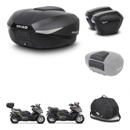 SHAD Maletas sh23 + soporte montaje baul SH58 accesorios KIT-476986
