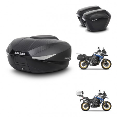 SHAD Maletas sh23 + soporte montaje baul SH58 KIT-476998