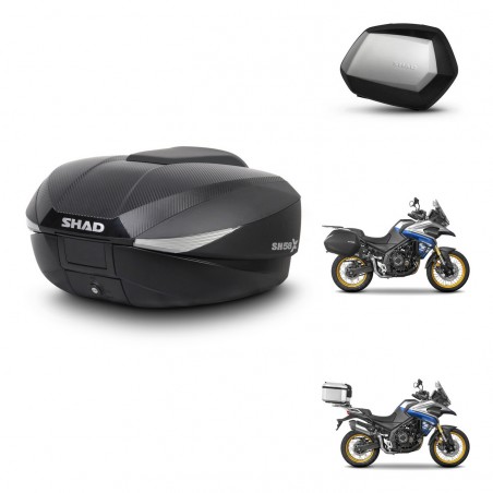 SHAD Maletas SH35 PREMIUM + soporte montaje baul SH58 KIT-476999