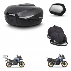 SHAD Maletas SH35 PREMIUM + soporte montaje baul SH58 accesorios KIT-477000