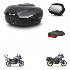 SHAD Maletas SH35 PREMIUM + soporte montaje baul SH58 accesorios KIT-477005
