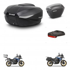 SHAD Maletas sh23 alu + soporte montaje baul SH58 accesorios KIT-477007