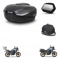 SHAD Maletas SH35 PREMIUM + soporte montaje baul SH58 accesorios KIT-477011