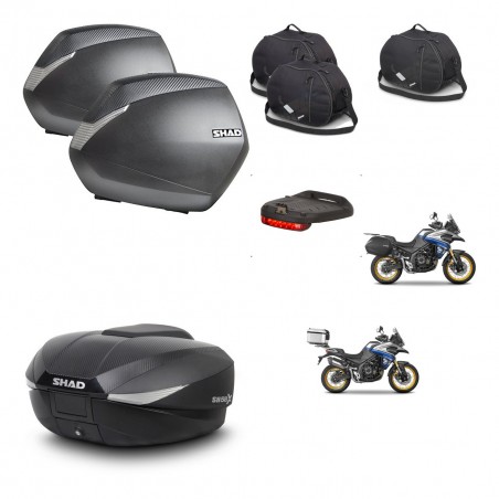 SHAD SH58 trunk + mounting bracket SH36 suitcases accessories KIT-477015