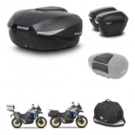 SHAD SH23 suitcases + mounting bracket SH58 trunk accessories KIT-477034