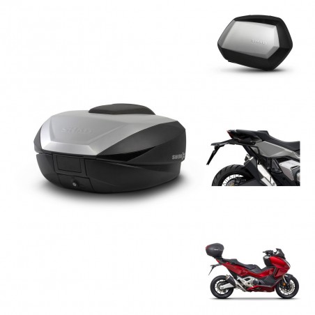 SHAD Maletas SH35 PREMIUM + soporte montaje baul SH59 59L KIT-477047