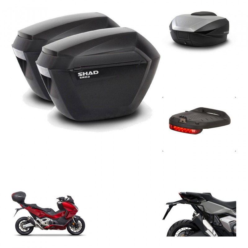 SHAD SH59 trunk + mounting bracket sh23 suitcases accessories 59L KIT-477052