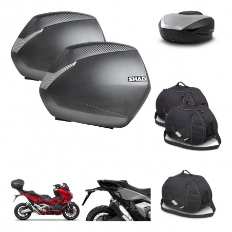 SHAD SH59 trunk + mounting bracket SH36 suitcases accessories 59L KIT-477057