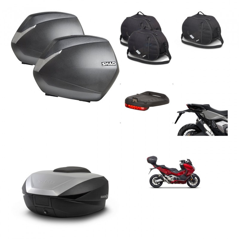 SHAD SH59 trunk + mounting bracket SH36 suitcases accessories 59L KIT-477063