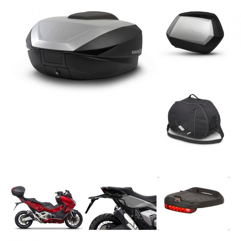 SHAD SH35 PREMIUM suitcases + mounting bracket SH59 trunk accessories 59L KIT-477065