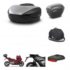 SHAD SH23 alu suitcases + mounting bracket SH59 trunk accessories 59L KIT-477067