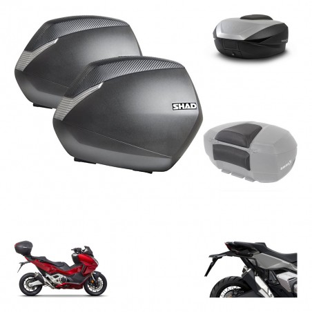 SHAD SH59 trunk + mounting bracket SH36 suitcases accessories 59L KIT-477068