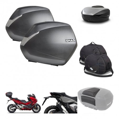 SHAD SH59 trunk + mounting bracket SH36 suitcases accessories 59L KIT-477069