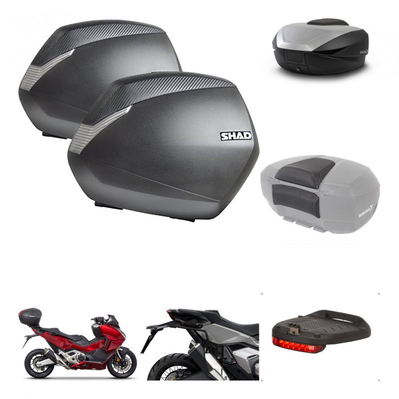 SHAD SH59 trunk + mounting bracket SH36 suitcases accessories 59L KIT-477074