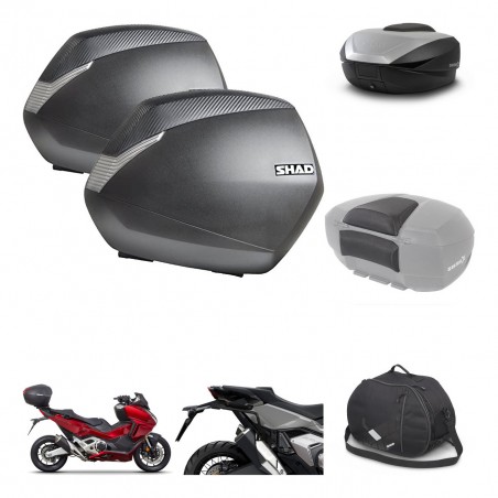 SHAD SH59 trunk + mounting bracket SH36 suitcases accessories 59L KIT-477080