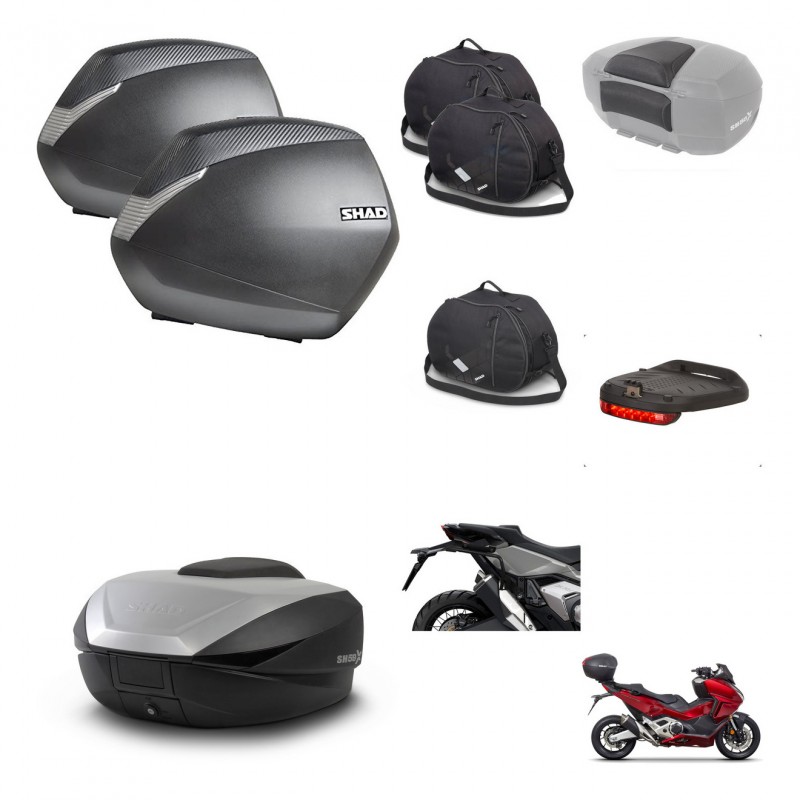 SHAD SH59 trunk + mounting bracket SH36 suitcases accessories 59L KIT-477087