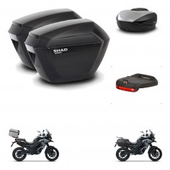SHAD SH59 trunk + mounting bracket sh23 suitcases accessories 59L KIT-477100