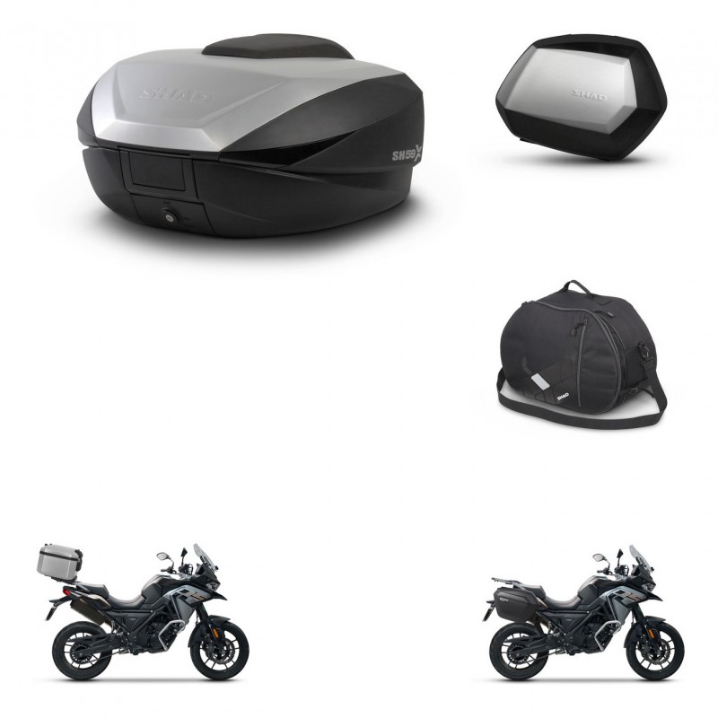 SHAD SH35 PREMIUM suitcases + mounting bracket SH59 trunk accessories 59L KIT-477107