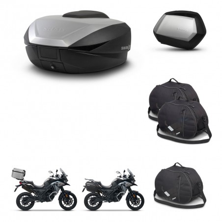 SHAD Maletas SH35 PREMIUM + soporte montaje baul SH59 accesorios 59L KIT-477108