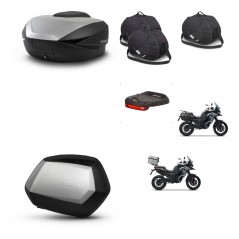 SHAD Maletas SH35 PREMIUM + soporte montaje baul SH59 accesorios 59L KIT-477114