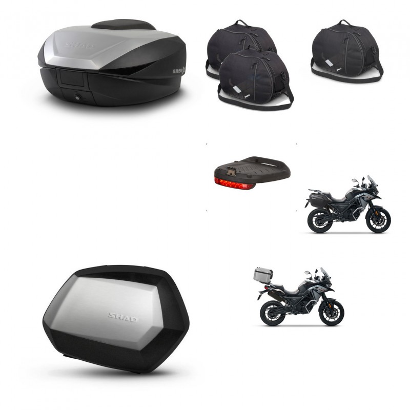 SHAD SH35 PREMIUM suitcases + mounting bracket SH59 trunk accessories 59L KIT-477114