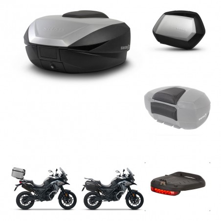 SHAD Maletas SH35 PREMIUM + soporte montaje baul SH59 accesorios 59L KIT-477125