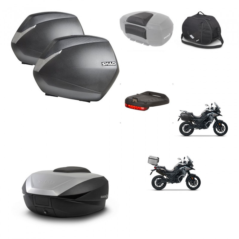 SHAD SH59 trunk + mounting bracket SH36 suitcases accessories 59L KIT-477134