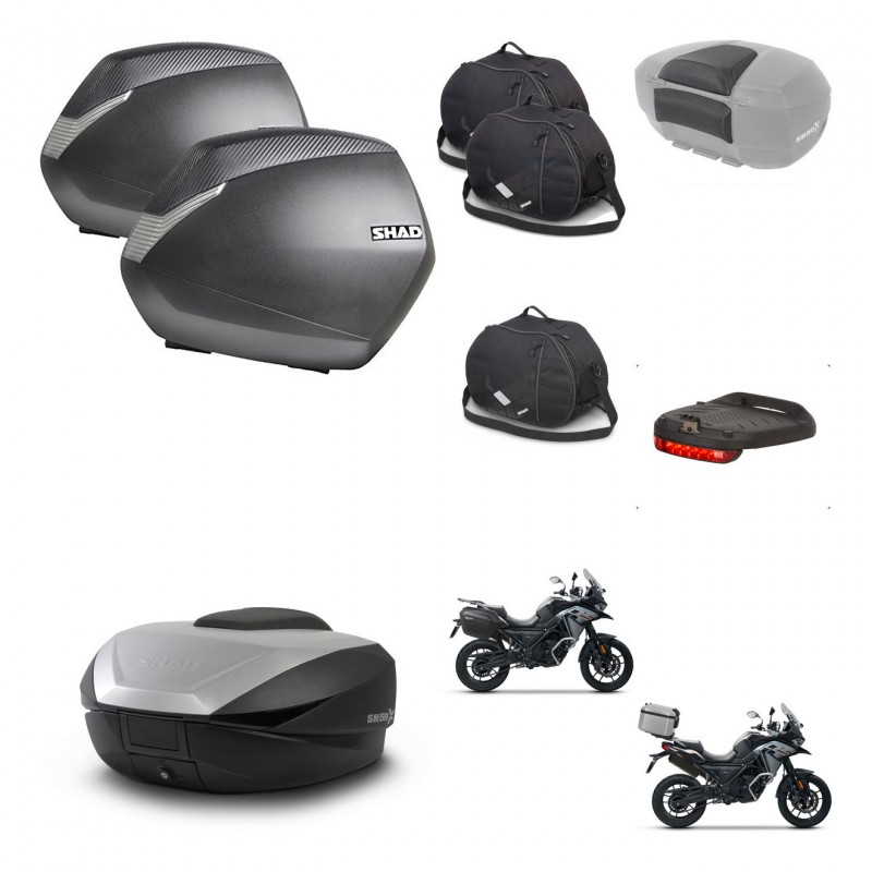 SHAD SH59 trunk + mounting bracket SH36 suitcases accessories 59L KIT-477135