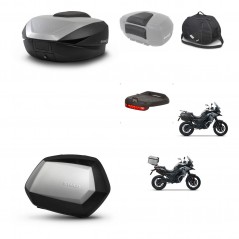 SHAD Maletas SH35 PREMIUM + soporte montaje baul SH59 accesorios 59L KIT-477137