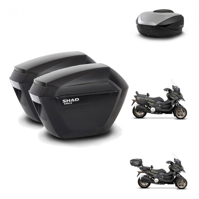 SHAD SH59 trunk + mounting bracket sh23 suitcases 59L KIT-477142