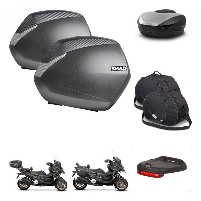 SHAD SH59 trunk + mounting bracket SH36 suitcases accessories 59L KIT-477147