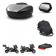 SHAD Maletas SH35 PREMIUM + soporte montaje baul SH59 accesorios 59L KIT-477150