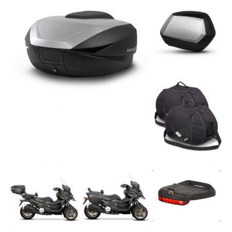 SHAD Maletas SH35 PREMIUM + soporte montaje baul SH59 accesorios 59L KIT-477150