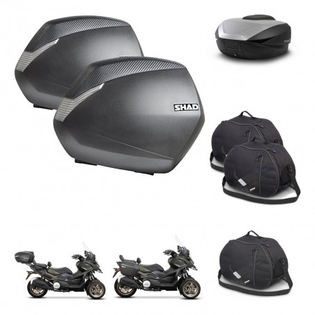 SHAD SH59 trunk + mounting bracket SH36 suitcases accessories 59L KIT-477153