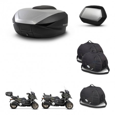 SHAD Maletas SH35 PREMIUM + soporte montaje baul SH59 accesorios 59L KIT-477156