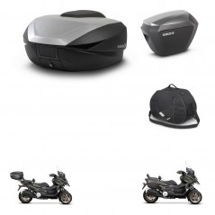 SHAD Maletas sh23 alu + soporte montaje baul SH59 accesorios 59L KIT-477157